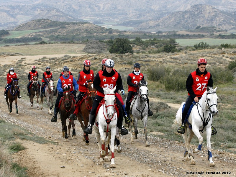 Éxito del Raid Navarro en el CEI** 120 Kms. Copa Interautonomías 2012 Figarol-Bardenas Reales de Navarra. Medallas de Oro y Bronce individual y Plata por equipos.